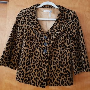 Classiques Entier velvet leopard jacket